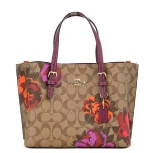 Coach Tote with Floral Design